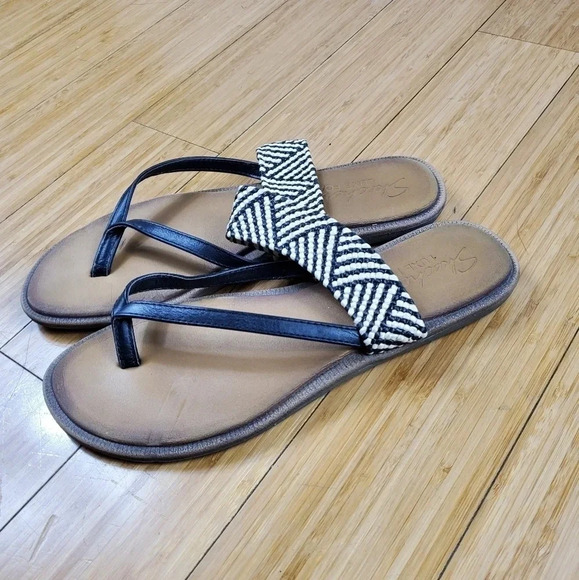 Skechers Luxe Foam Sandals Size 9 Spring Summer Beach Vacation - Picture 1 of 6